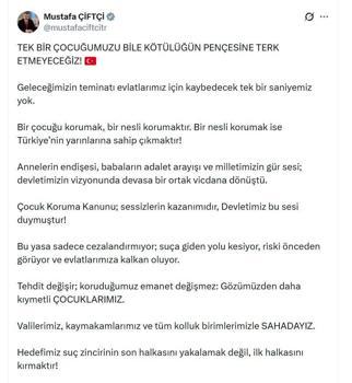 Bakan Çiftçi: Tek bir evladımızı dahi karanlığa bırakmayacağız