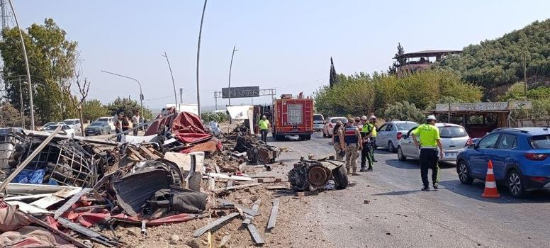 Otomobil ile çarpışan TIR devrildi: 1 yaralı