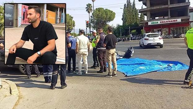 Aydın'da kırmızı ışıkta geçip, otomobile çarpan motosikletli, hayatını kaybetti