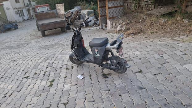Kamyonete çarpan elektrikli bisikletten düşen çocuk yaralandı