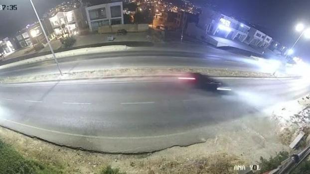 Bodrum'da otomobilin takla attığı kaza kamerada: 2 yaralı
