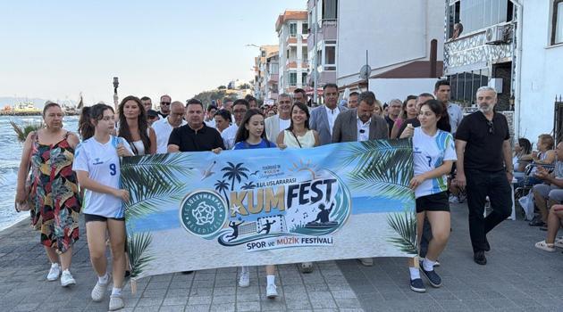 Tekirdağ'da ilk kez düzenlenen KUMFEST kortejle başladı
