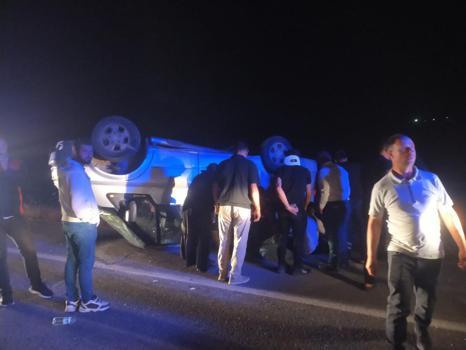 Sivas'ta minibüs devrildi: 7 yaralı
