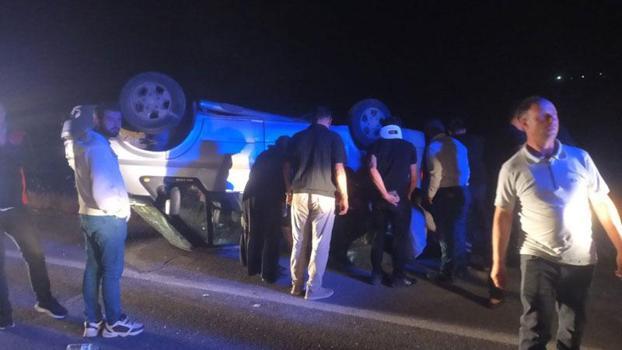 Sivas'ta minibüs devrildi: 7 yaralı