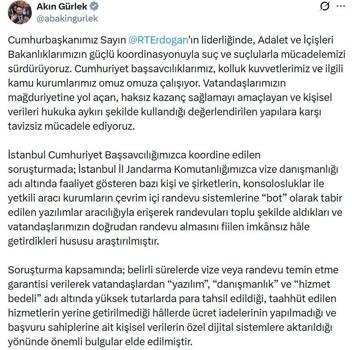 6 ilde vize randevusu operasyonu; 49 şüphelinin yakalanmasına yönelik işlem başlatıldı