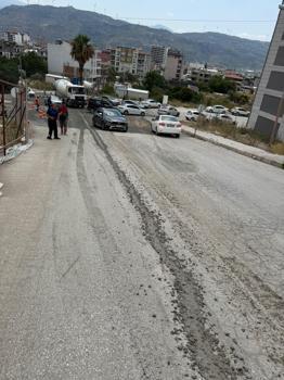 Hatay'da yola beton döken mikserin sahibine 191 bin 867 TL ceza