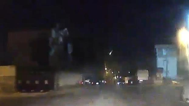 İstanbul'da gök taşının düşme anı kamerada