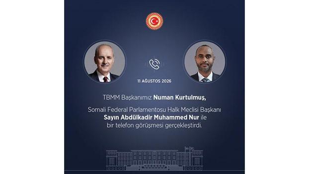 TBMM Başkanı Kurtulmuş, Somalili mevkidaşı Nur ile görüştü