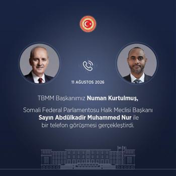 TBMM Başkanı Kurtulmuş, Somalili mevkidaşı Nur ile görüştü