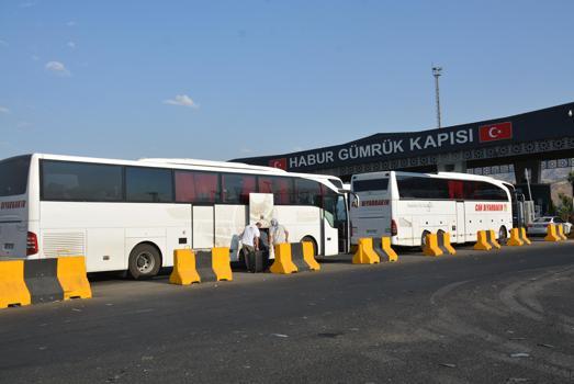 'Filistin Konvoyu', Habur Sınır Kapısı’ndan Irak’a geçti