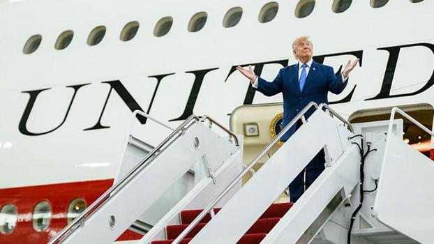 Trump'tan 'Türkiye'de uçak değiştirdim' açıklaması