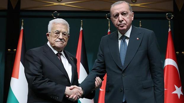 Cumhurbaşkanı Erdoğan, Filistin Devlet Başkanı Abbas ile ortak basın toplantısı düzenledi