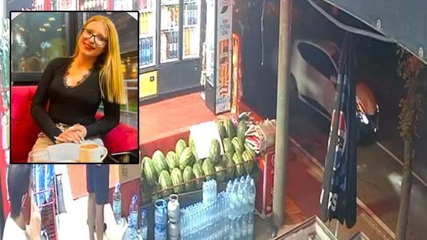 Otomobille çarpıp üzerinden geçtiği genç kız ağır yaralandı; o anlar kamerada