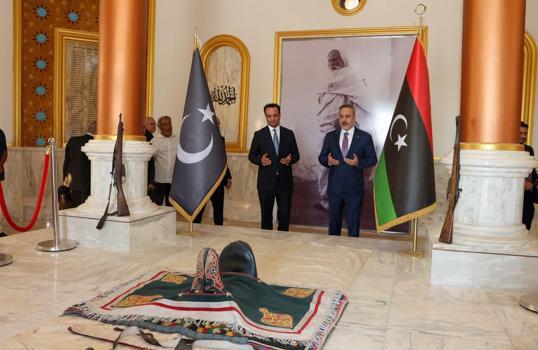 Bakan Fidan, Libya temasları kapsamında Bingazi'de (3)
