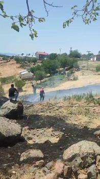 Karakoçan’da anız yangını