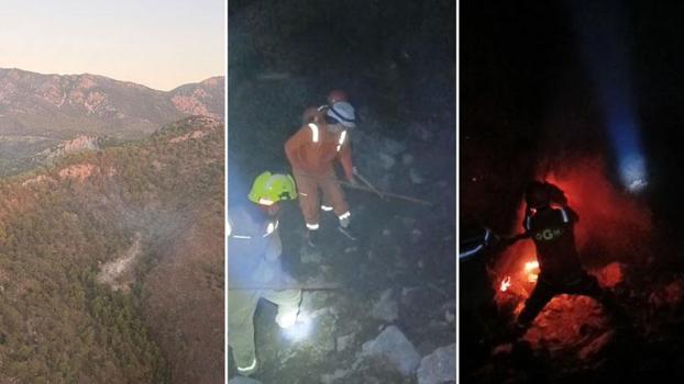 Antalya'daki orman yangını, 14 saat sonra kontrol altına alındı