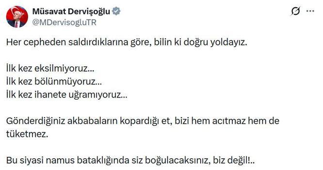 Dervişoğlu: İlk kez eksilmiyoruz