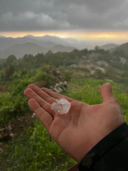 Osmaniye’de 32 derece sıcakta sağanak, dolu ve fırtına