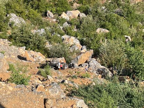 Motosiklet uçuruma yuvarlandı: 1 ölü 1 yaralı
