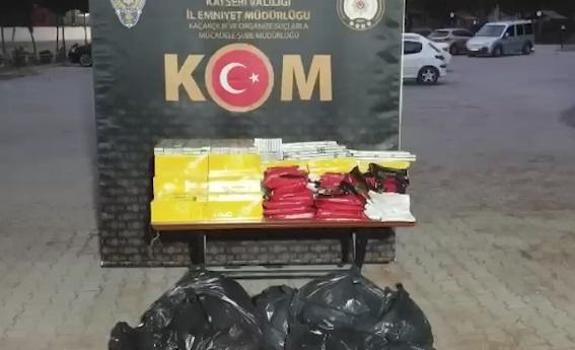 Kayseri’de kaçak sigaraya 1 gözaltı