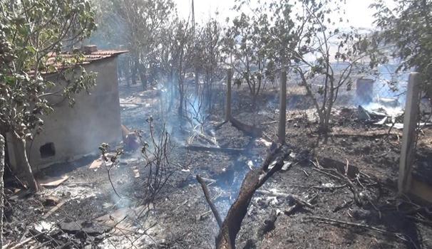 Silivri’de otluk alanda çıkan yangın çiftlik evleri ve fabrikaya sıçradı; yavru kaplumbağalar telef oldu