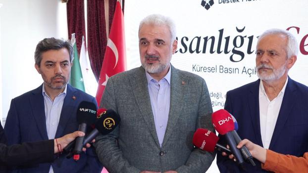 Filistin için 'İnsanlığı Sesi' çağrısı öncesinde İstanbul'da basın toplantısı yapıldı