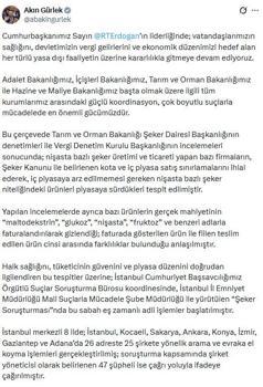 İstanbul merkezli 8 ilde 'şeker' soruşturması; 47 şüpheli ifadeye çağrıldı