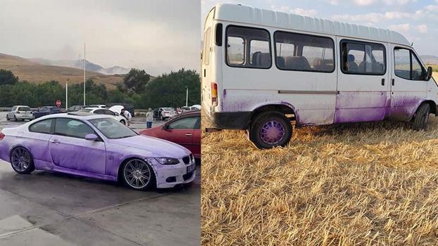 Araçları mora boyayan kimyasalın yola dökülmesine neden olan sorumlular hakkında soruşturma