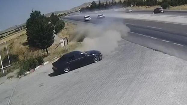 Konya'da 2 sürücünün öldüğü kazanın görüntüleri ortaya çıktı