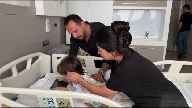 Havuzda oynarken sırtına havalı tüfek mermisi isabet eden Karan ameliyat oldu: Mucize