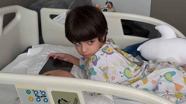 Havuzda oynarken sırtına havalı tüfek mermisi isabet eden Karan ameliyat oldu: Mucize