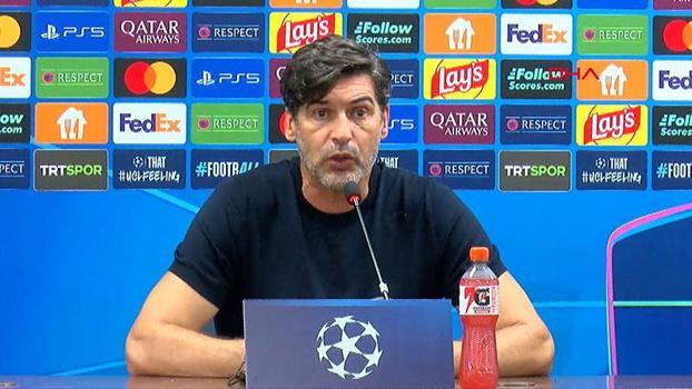 Paulo Fonseca: Mükemmele yakın bir maç çıkardığımızı düşünüyorum
