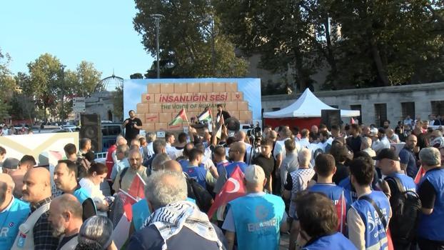Üsküdar’da düzenlenen programda Gazze için yardım çağrısı