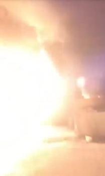 Hatay'da 6 kişinin etkilendiği yangındaki patlamalar kamerada