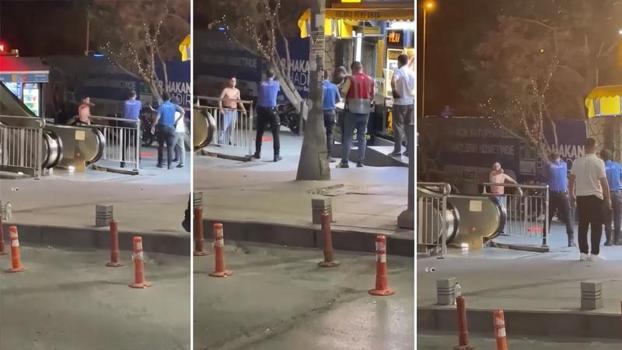 Bahçelievler’de cam parçasıyla kendisine zarar verdi; polis havaya ateş açtı