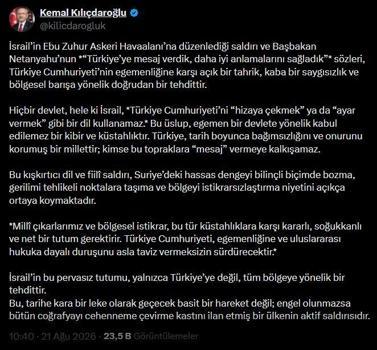 Kemal Kılıçdaroğlu: Kimse bu topraklara 'mesaj' vermeye kalkışamaz