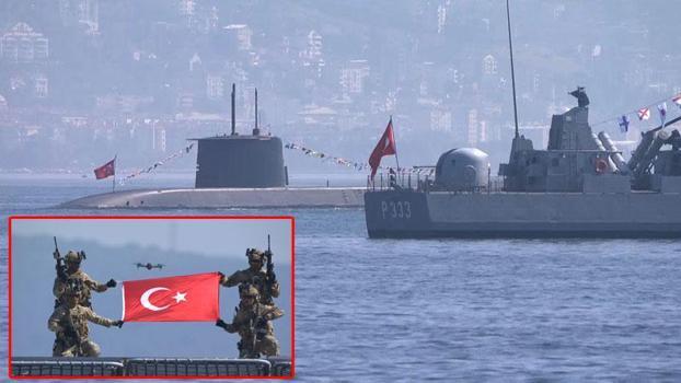 TEKNOFEST Mavi Vatan'da SAT ve SAS komandoları gösteri yaptı