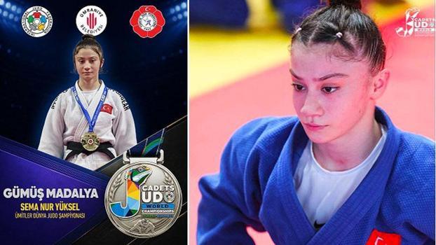 Ümitler Dünya Judo Şampiyonası’nda Sema Nur Yüksel dünya ikincisi oldu