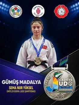 Ümitler Dünya Judo Şampiyonası’nda Sema Nur Yüksel dünya ikincisi oldu