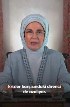 Emine Erdoğan'dan 6'ncı Lider Eşleri Zirvesi'ne video mesaj