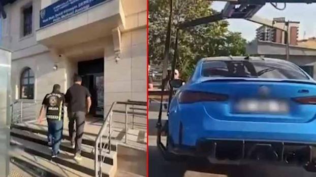 Plakası kapalı aracıyla drift atan sürücüye 281 bin TL ceza