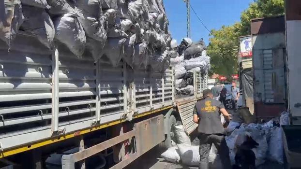 Ankara'da kömür yüklü TIR'da 1,5 kilo esrar ele geçirildi