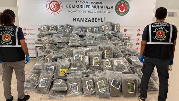 Hamzabeyli Gümrük Kapısı'nda 288 kilo esrar ele geçirildi