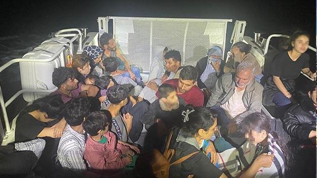 Çanakkale'de 37 kaçak göçmen ile 2 organizatör şüphelisi yakalandı