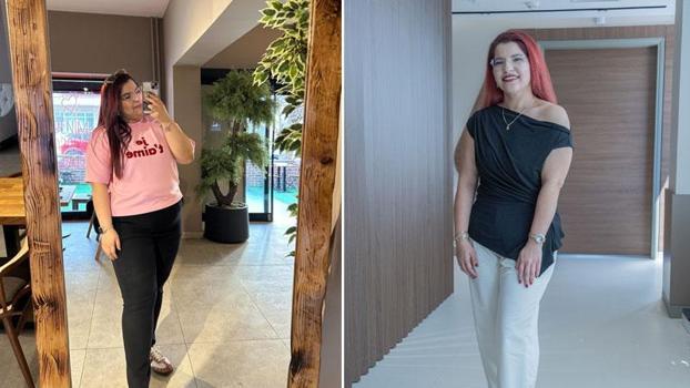 Hemşire Burcu, 9 ayda 42 kilo verip 72 kiloya düştü