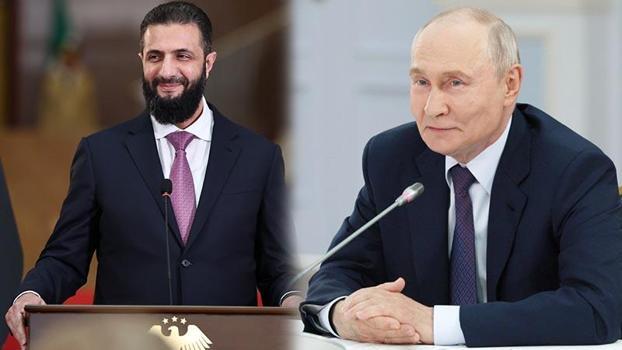 Rusya Devlet Başkanı Putin ile Suriye Cumhurbaşkanı Şara telefonda görüştü
