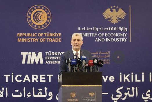 Bakan Bolat: Türkiye-Suriye ticaretinde hedef 10 milyar dolar