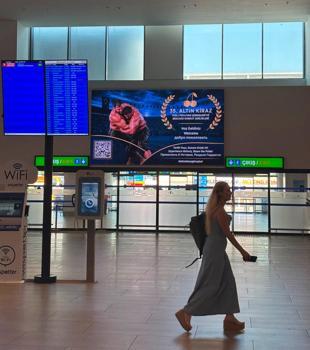 Altın Kiraz güreşlerinin tanıtımı Antalya Havalimanı'na taşındı
