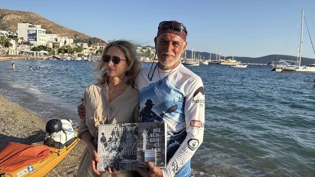 İstanbul’dan kanoyla çıktığı Türkiye yolculuğunda 83 gün sonra Bodrum’a ulaştı