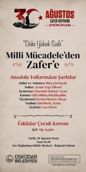 Üsküdar’da 30 Ağustos’un 104’üncü yılına özel kutlama